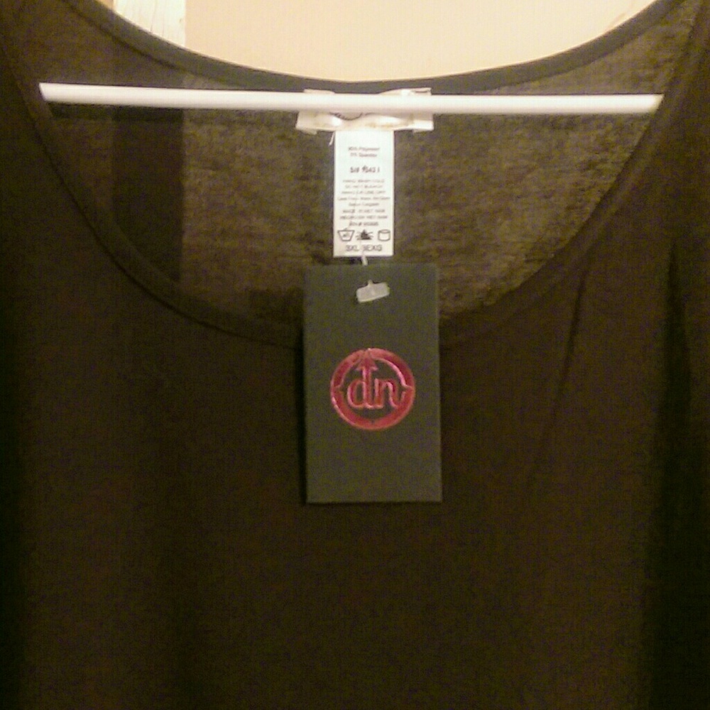 Brand new dark brown tunic.
